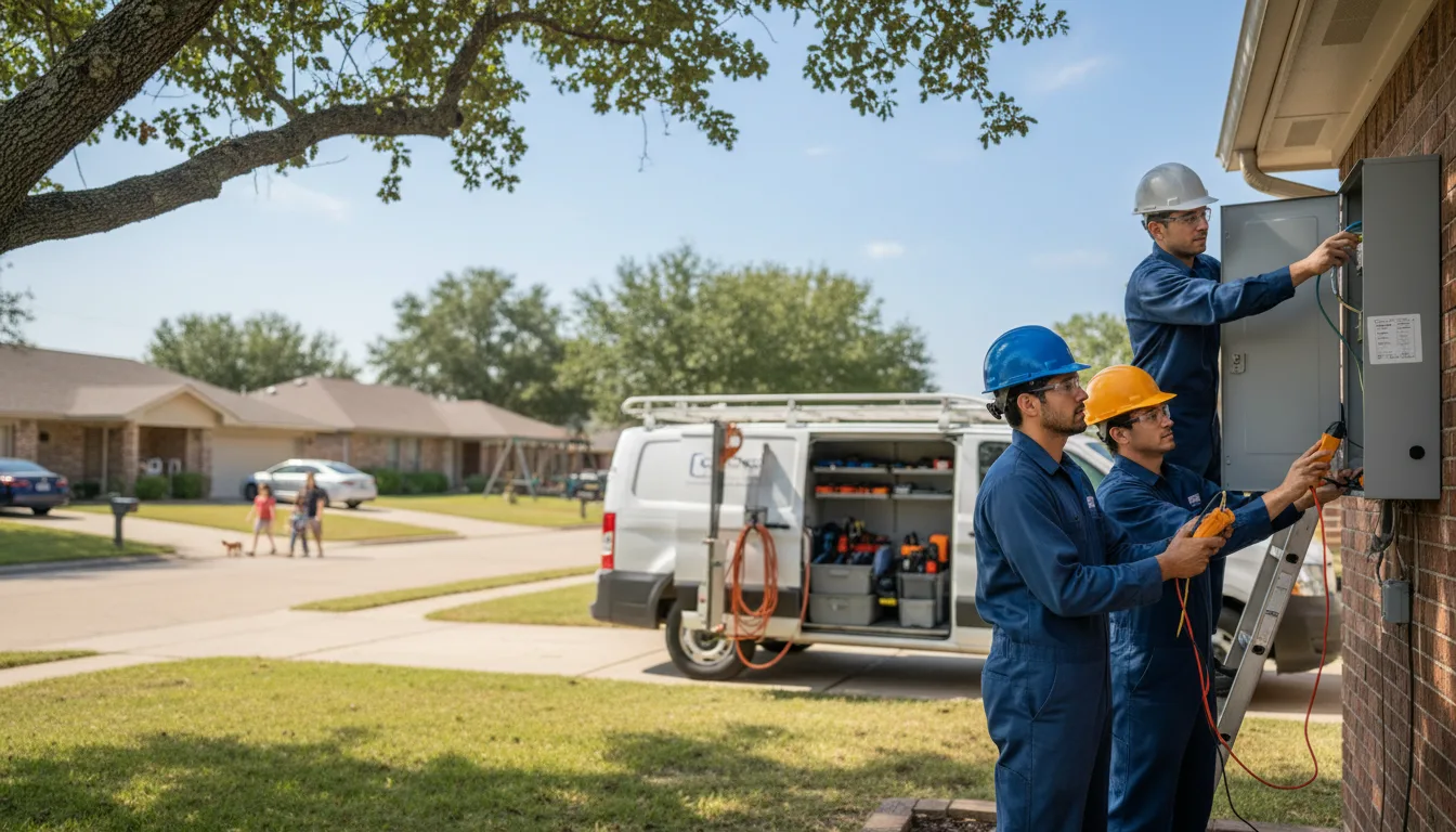 Certified electrician providing emergency electrical services in Electra, TX